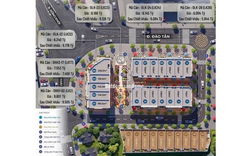 Mặt tiền đường Đào Tấn TP Huế chỉ còn 6 lô duy nhất