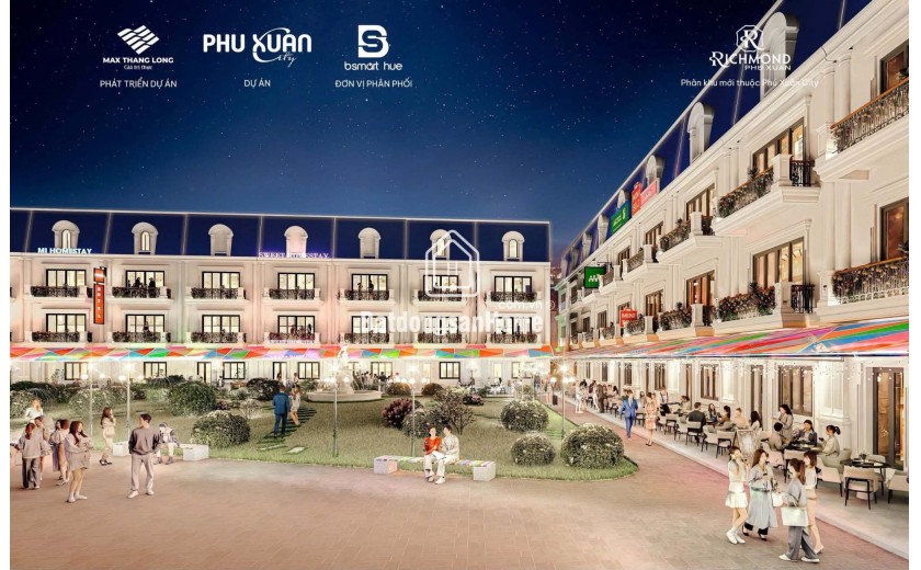 Chỉ 1,6 tỷ đã sở hữu ngay 20% khu SHOPHOUSE Phú Xuân City TP Huế