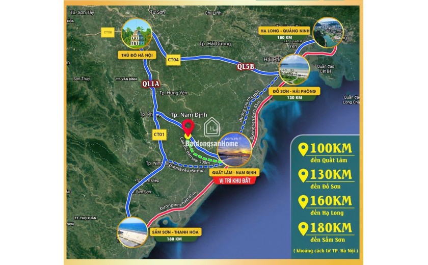 Cơ hội cuối, sở hữu Đất trung tâm thị trấn Quất Lâm, Nam Định chỉ hơn 1 tỷ