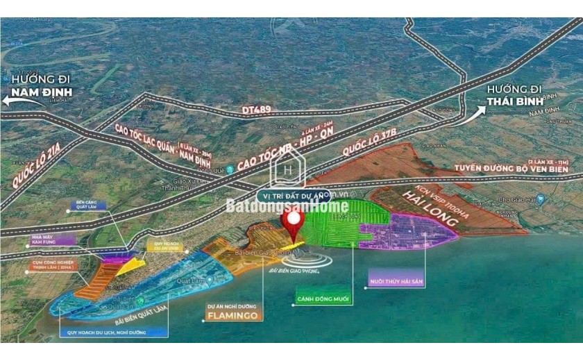 Cơ hội cuối, sở hữu Đất trung tâm thị trấn Quất Lâm, Nam Định chỉ hơn 1 tỷ